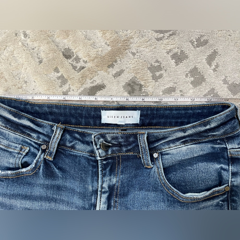 Womens Risen Blue Denim Jean